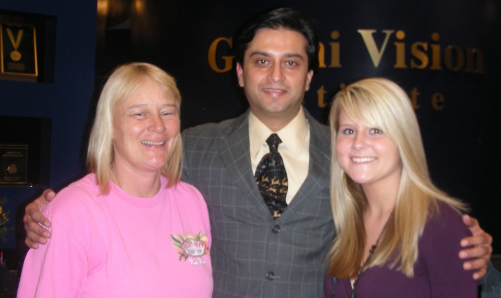 Randi Jo with mother and Dr.Gulani Corneal Scar Gulani Vision Institute